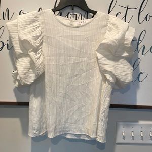 THML white trendy top - new